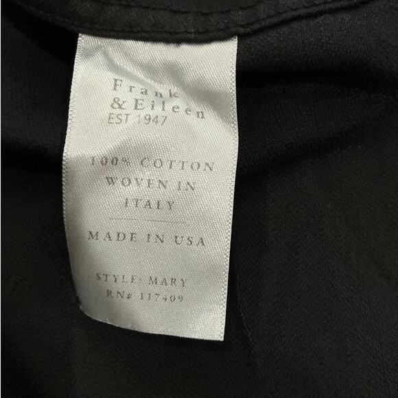 Frank & Eileen Mary Classic Shirtdress Black Famous Denim Size XL Mini Length - Picture 9 of 14